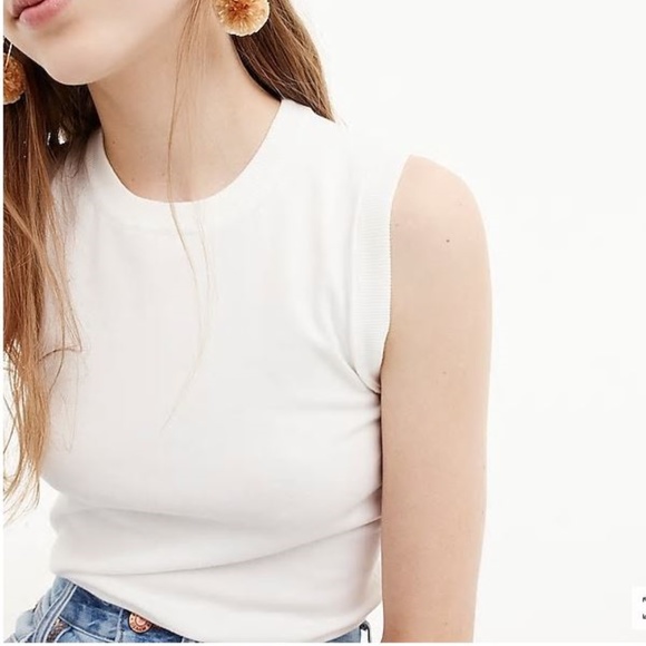 J. Crew Tops - J Crew Cotton Jackie Shell in Light Mint Green